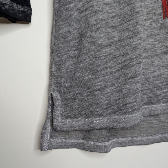 Star Wars Darth Vader Christmas Scarf 3/4 Sleeve Gray Sheer Tee Shirt Size Small - Picture 9 of 16